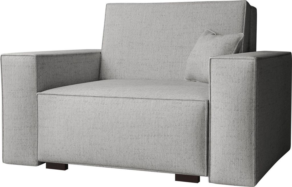 MIRJAN24 Schlafsofa Sofa Viva Vox I mit Schlaffunktion und Bettkasten, Polstercouch, Stilvoll Polstersofa vom Hersteller (Farbe: Neve 80)
