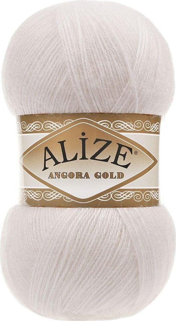 Alize Angora Gold 599 Elfenbein Wolle-Acryl Garn 100g 550m Produktbild 