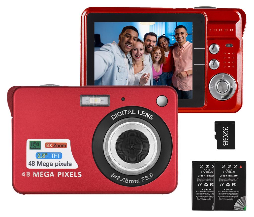 digitální fotoaparát 4K, videokamera, videokamera, 48 MP, Obrázek produktu 