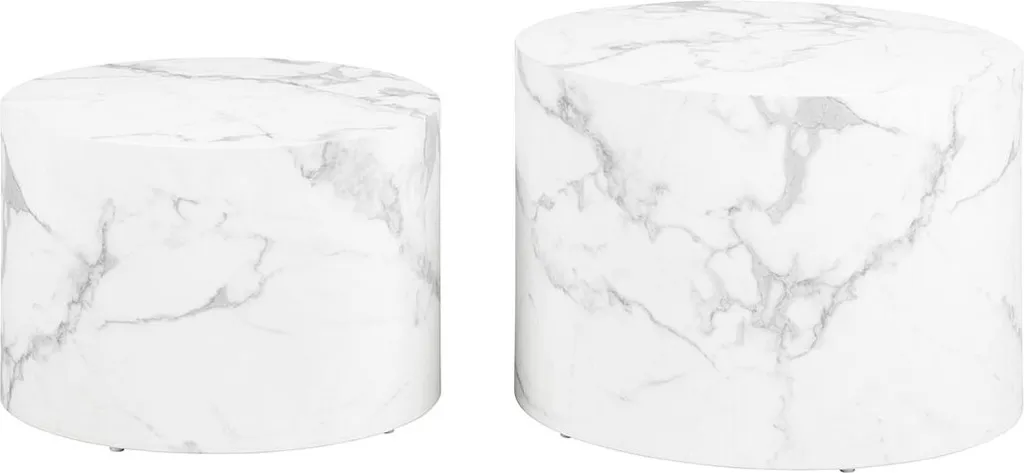Table basse cubique Dice blanche meuble d'appoint design pour studio