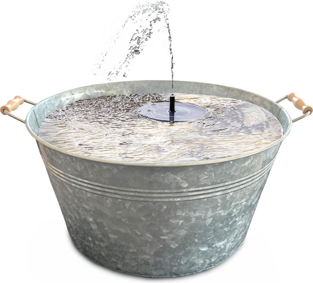 Kit fontaine solaire d'extérieur - 50 cm de bol en métal Image du produit 
