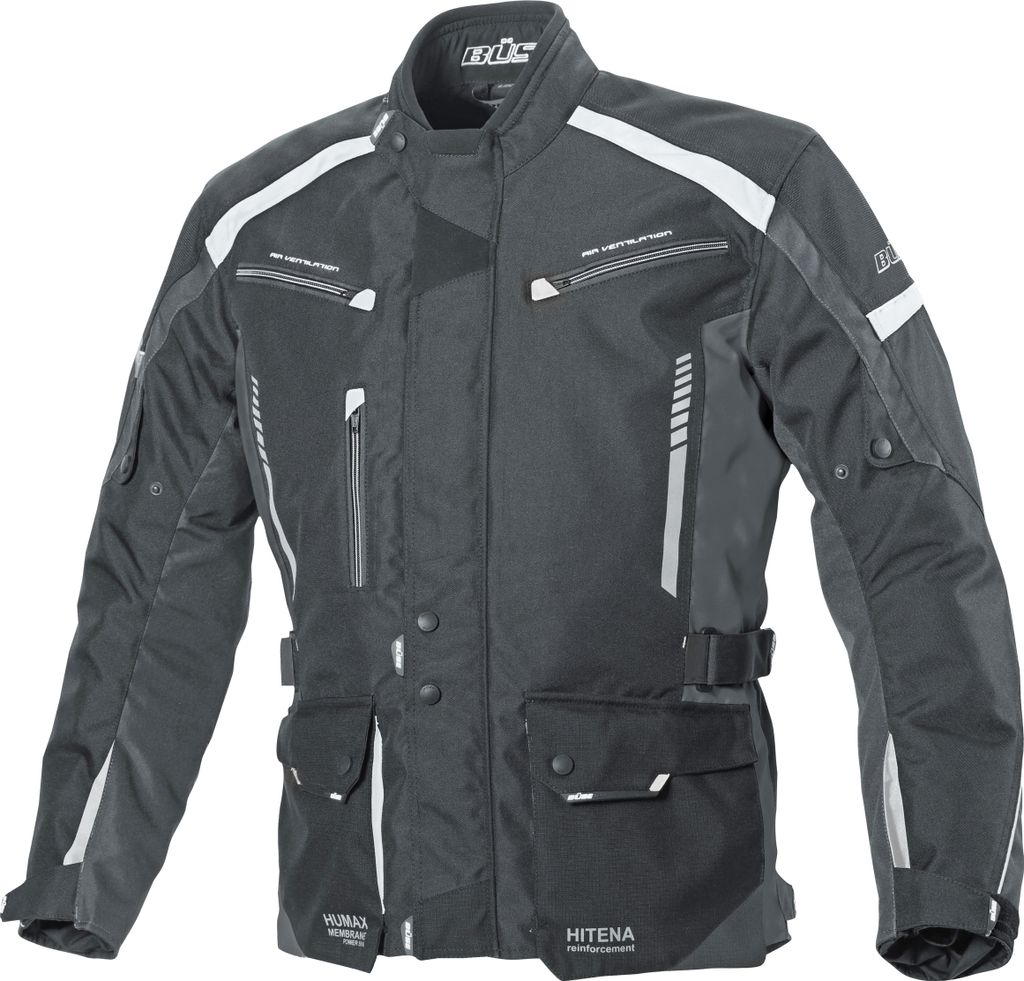Büse Torino II Textiljacke schwarz/weiß M