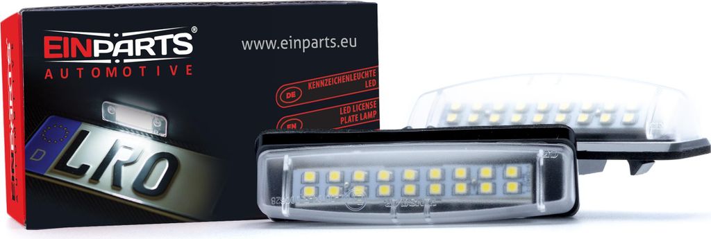 EINPARTS Kennzeichenbeleuchtung EP15 für TOYOTA Avensis Verso (_M2_) 96mm 32mm