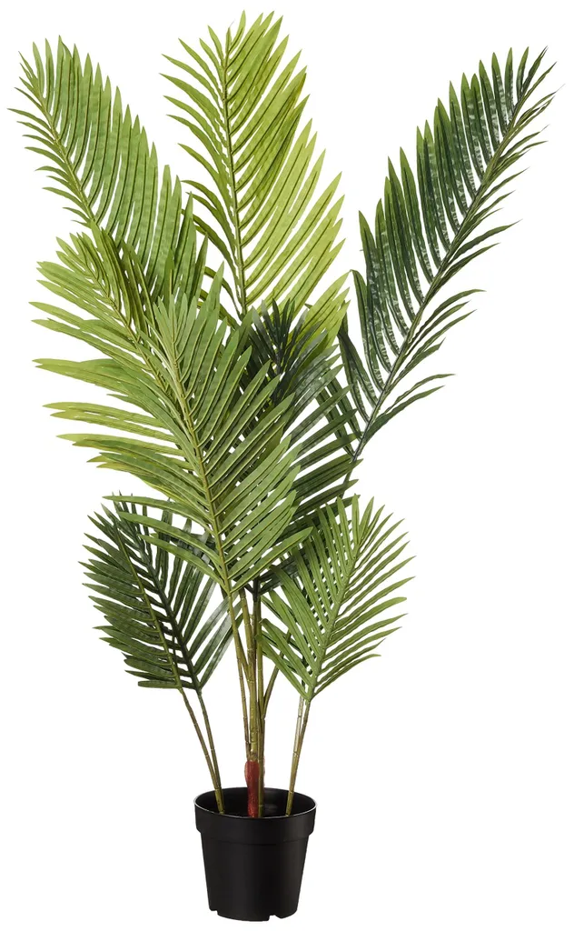 Palmier artificiel pour décoration intérieure sans entretien, 120 cm, vert