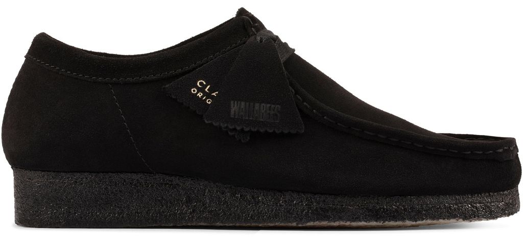 Clarks Wallabee 26155519 7, Schnürschuhe in Schwarz für Herren, Größe 47