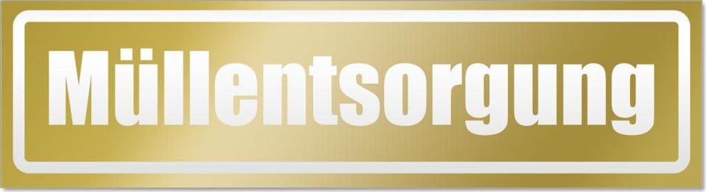 Müllentsorgung invertiert Magnetschild Schild magnetisch