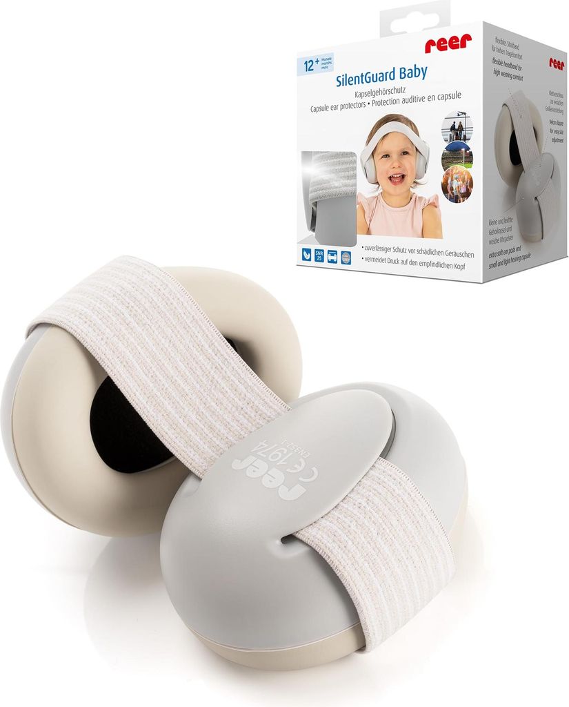reer 53261 SilentGuard Baby Gehörschutz grau