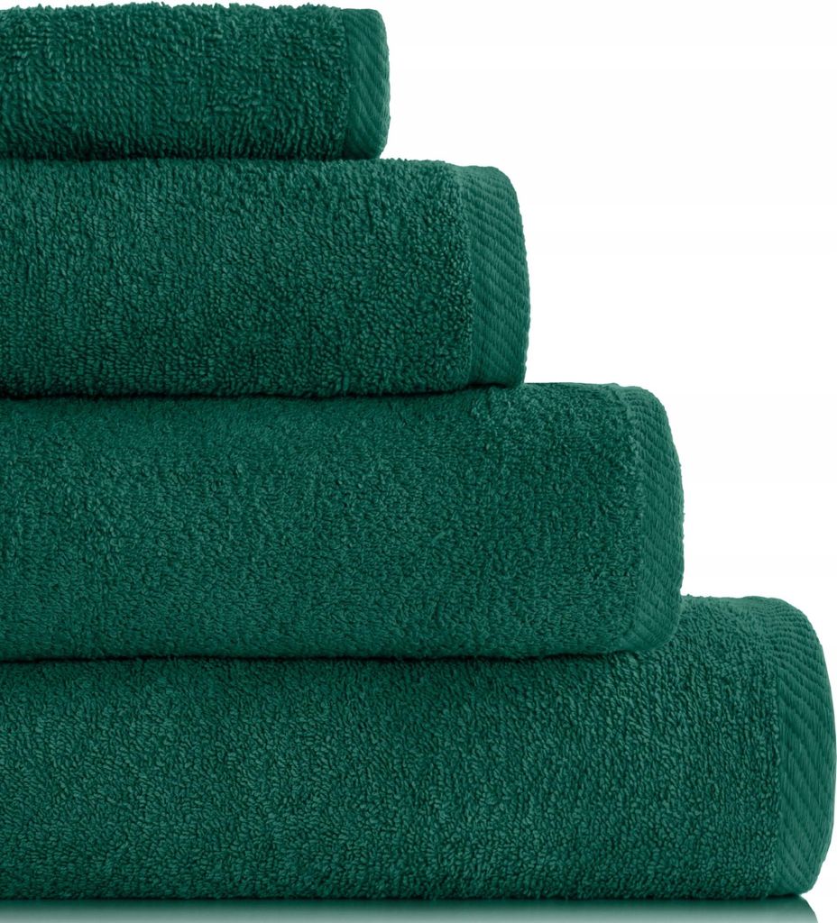 Badehandtuch BARI 500g/m2 Frottee Grün 50x100cm Antibakteriell Schnell Trocknend