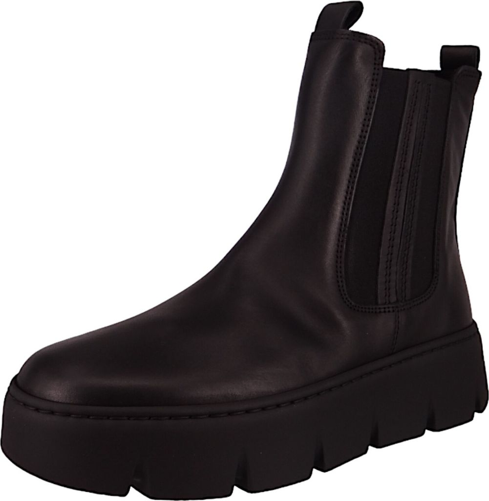 Chelsea Gabor Stiefelette Wildleder Schwarz GefÃ¼tterte