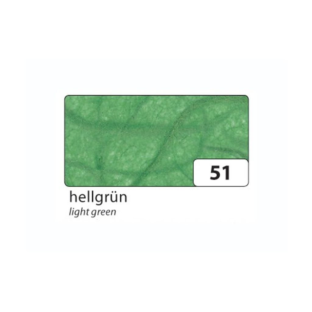 folia Strohseide (B)470 x (H)640 mm 25 g/qm hellgrün (Preis pro Stück)