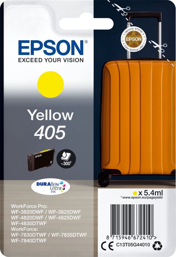 Epson 405 gelbe DuraBrite Ultra-Tintenpatrone Produktbild 