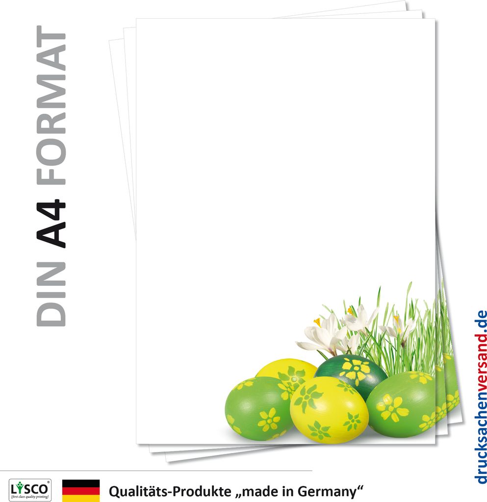 Motiv Briefpapier (Ostern-5149, DIN A4, 25 Blatt). Einseitig bedrucktes Briefpapier, beschreibbar, für alle Drucker/Kopierer geeignet, Motivpapier...