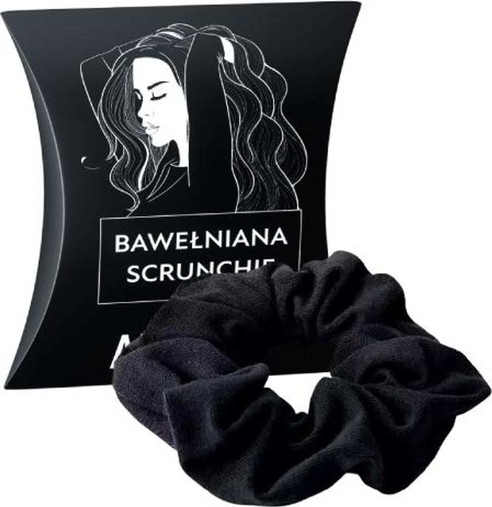 Anwen Baumwoll-Szrunchie schwarz