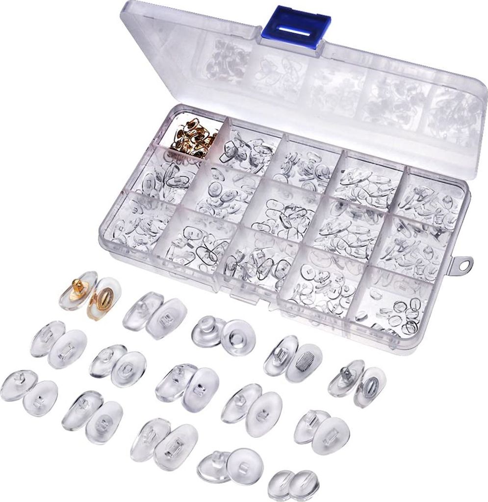 MMOBIEL 150 Paar Brillenreparatur-Kit Klar Transparent Produktbild 