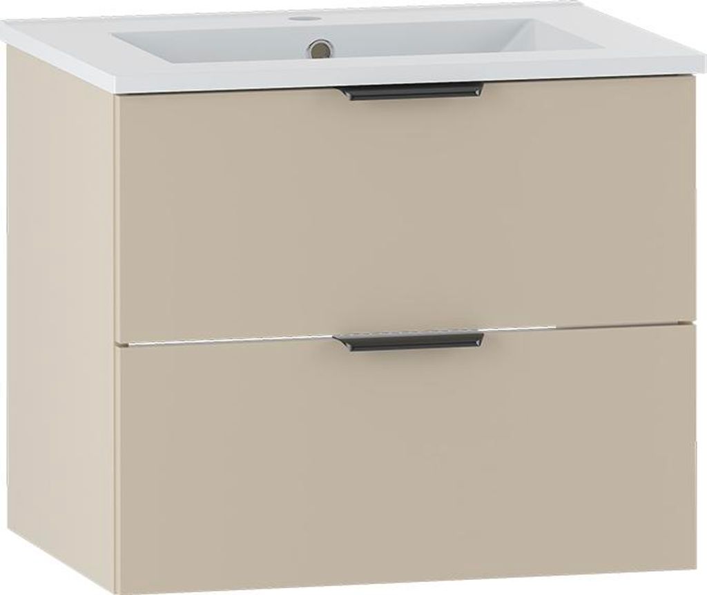 Waschtisch 60cm Astrid mit 2 Schubladen, Kaschmir