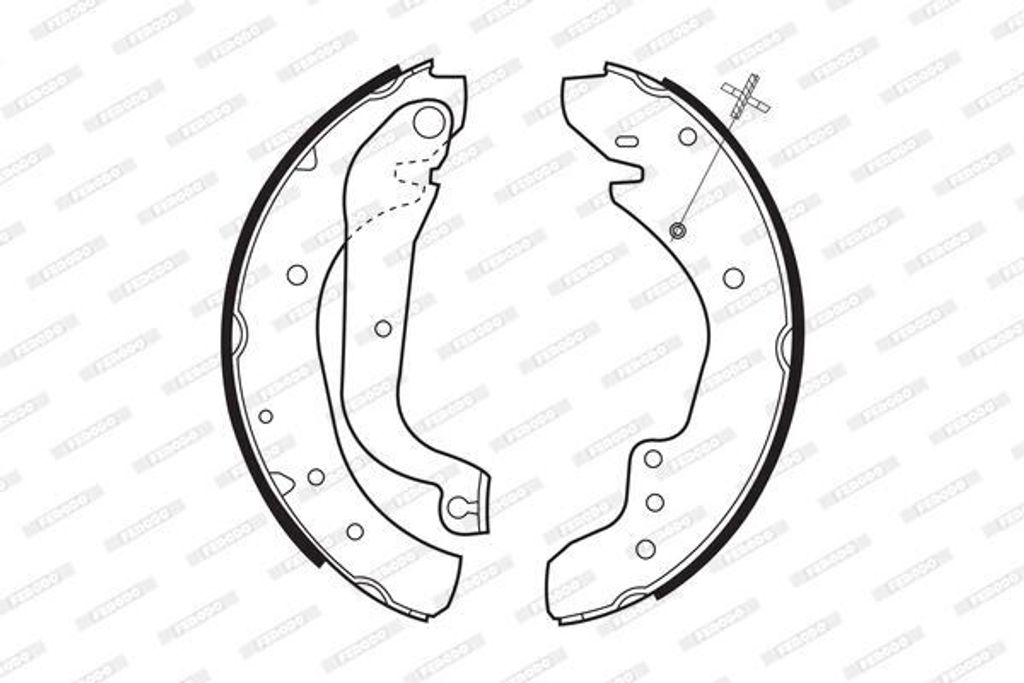FERODO Bremsbackensatz Trommelbremse Hinten für OPEL Arena Bus (A97) 254mm FSB533