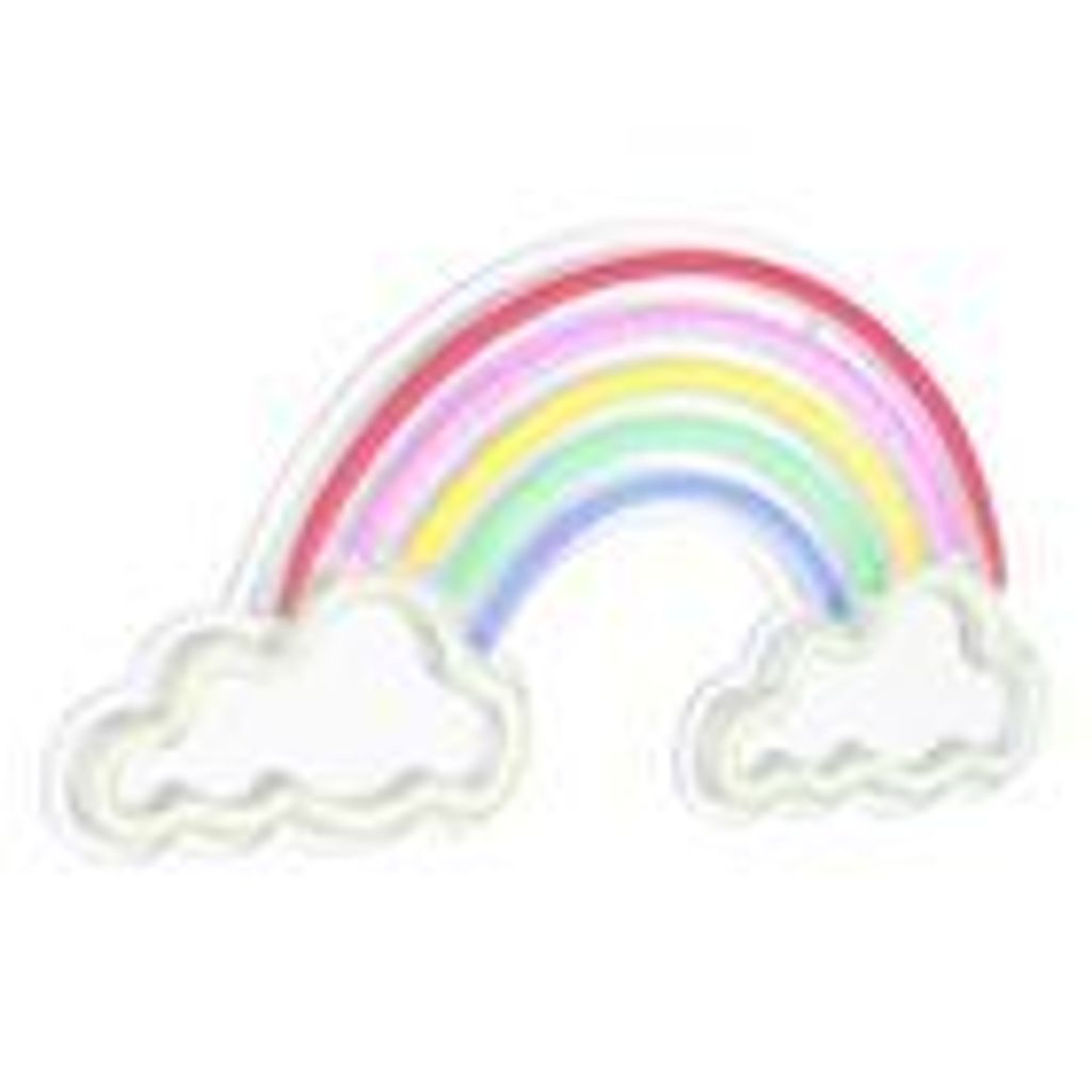 LED Wandlampe, Regenbogen Dekolampe, Kunststoff opal, L 40 cm