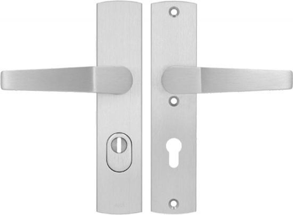 Axa Arrow Premium 72 WB Griff, Klasse 3, mit FLEX-Einsatzschutz (Brandschutz), Farbe F6 - Edelstahl (Türstärke 74-83 mm)