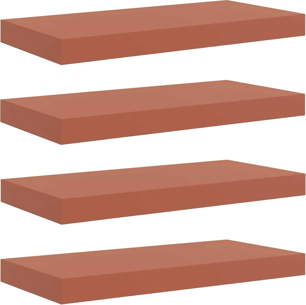 Arreda con Passione: 4 Mensole Rosse vidaXL 50x23,5 cm Legno