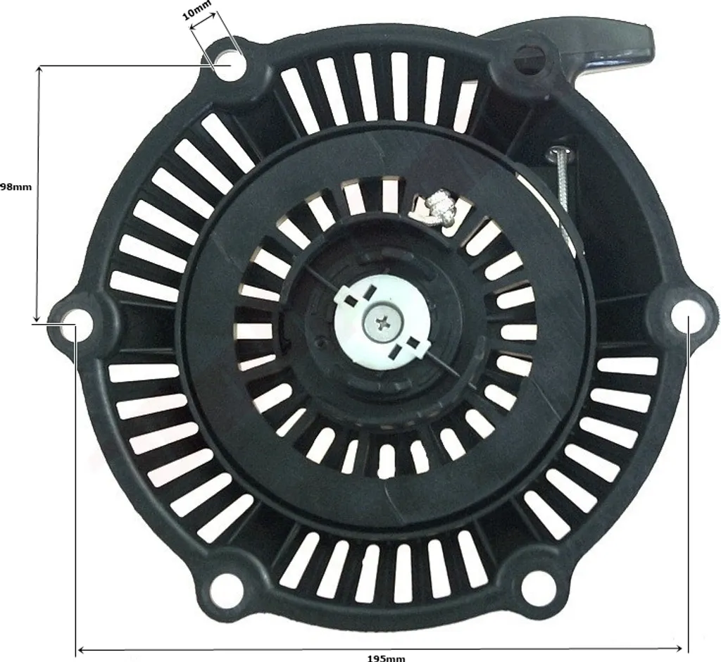 Lanceur Complet Robuste pour GGP Castelgarden Stiga SV 118550161/1 Noir