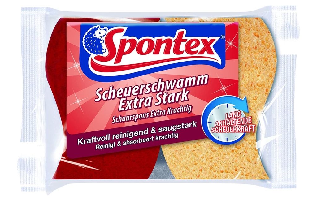 Spontex Scheuerschwamm Extra Stark 2er reinigungsstark Packung 1 Stück