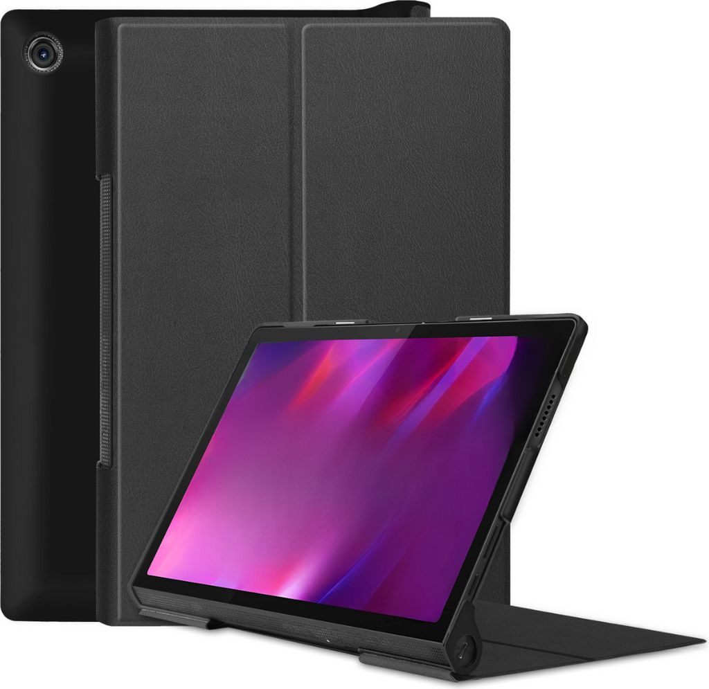 Case2go - Hülle kompatibel mit Lenovo Yoga Tab 11 (2021) - Mit Standfunktion Kunstleder Tablet Case Schutzhülle - Schwarz