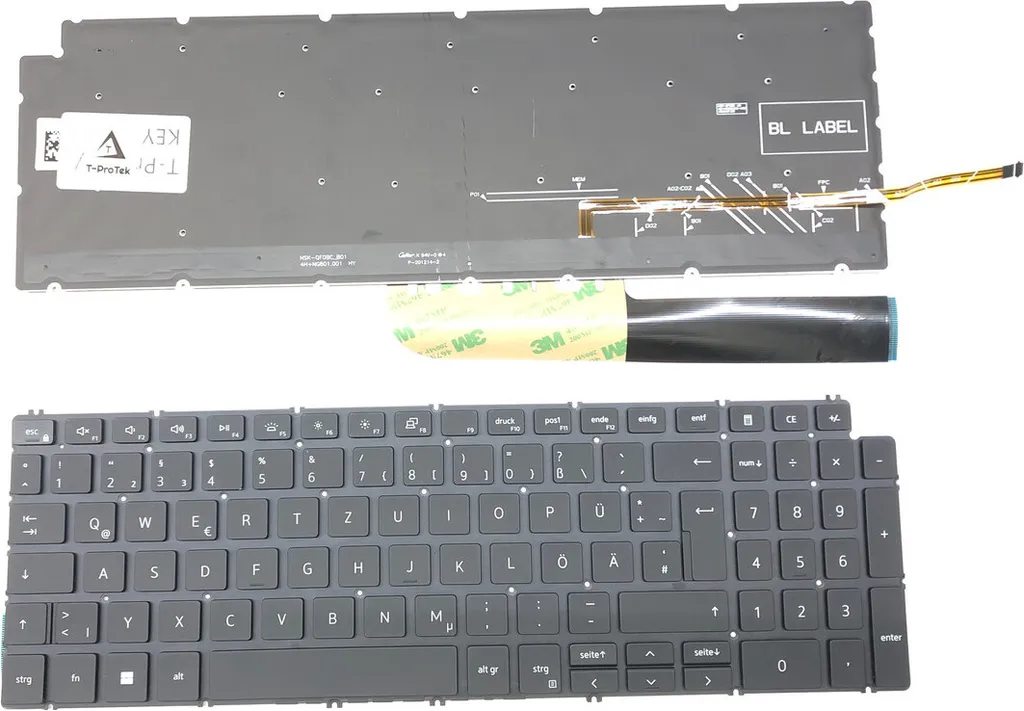 Clavier Dell Inspiron 15 7591 Noir - Frappe Silencieuse et Précise