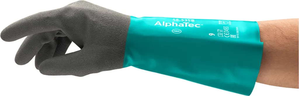 Fornitura Guanti Ansell AlphaTec 58-535B | Protezione Chimica AQL 0.65