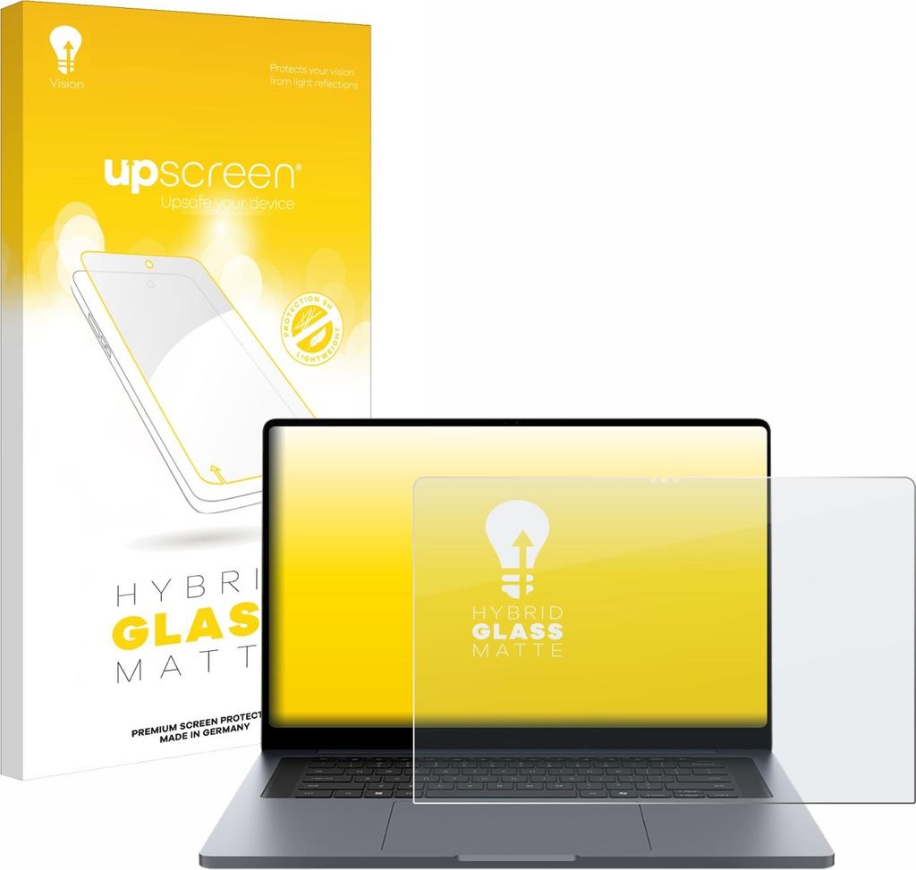 upscreen Entspiegelungs Schutzglas für Samsung Galaxy Book6 Ultra 16" Schutzfolie Panzer Folie Glas Display Schutz matt