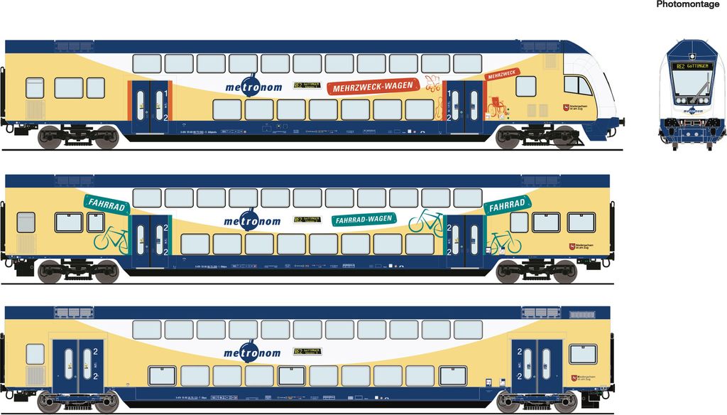 Roco 6220105 H0 3er Set Dosto Metronom AC Ep VI