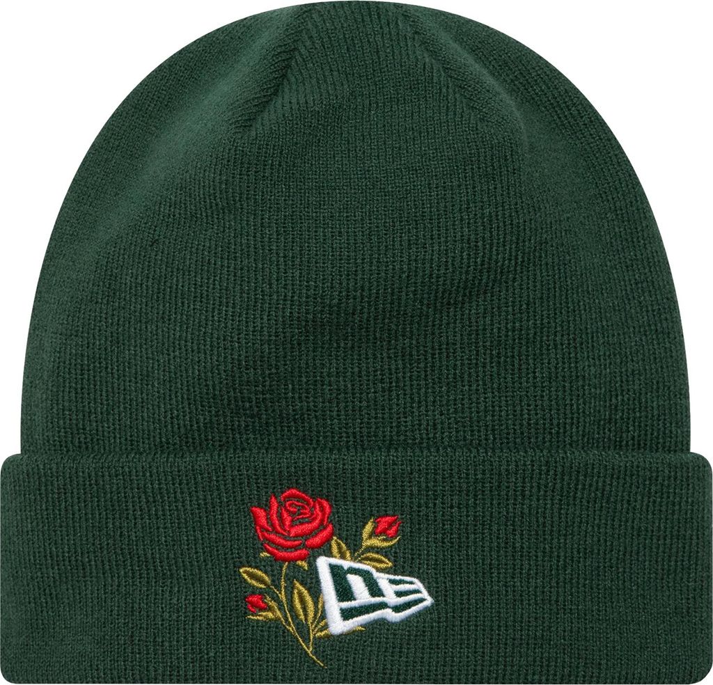 New Era Rose Icon Cuff Knit Beanie Hat 60580736, Kappe, Uni, Grün