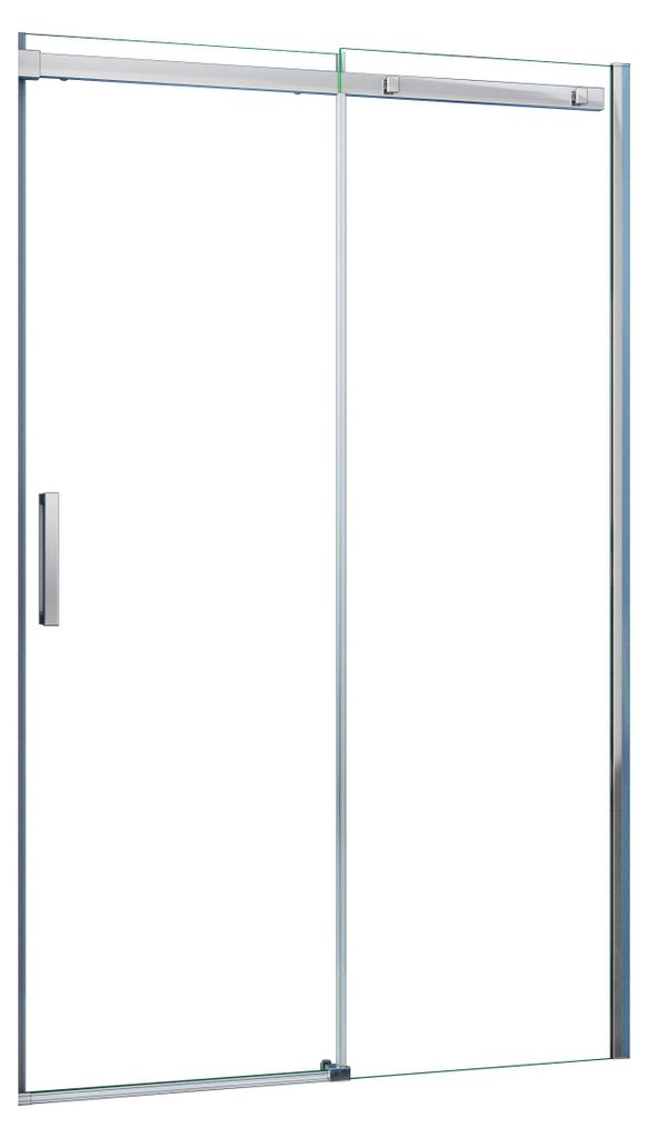 AICA Schiebetür 120x195cm，6mm ESG-Glas，Komplett Produktbild 