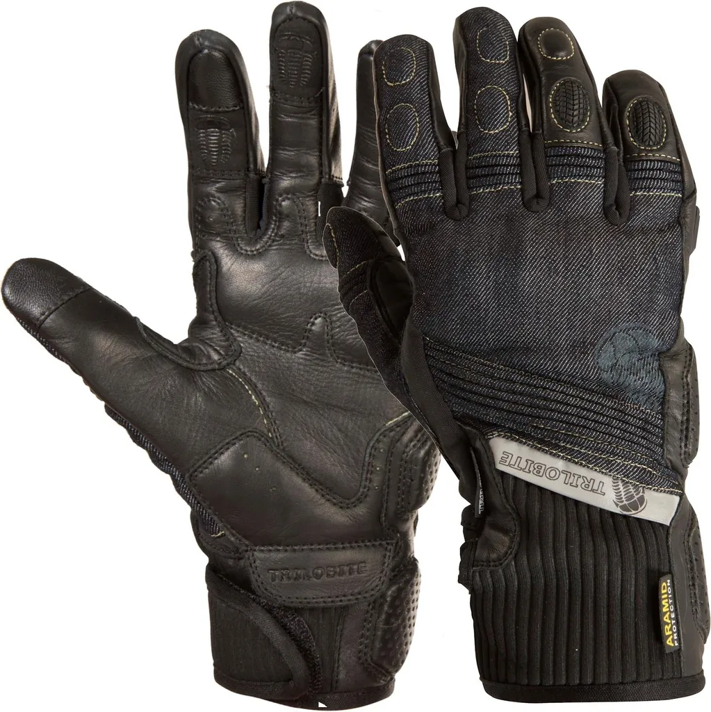 Gants de moto Trilobite Parado M pour route et roadster noir