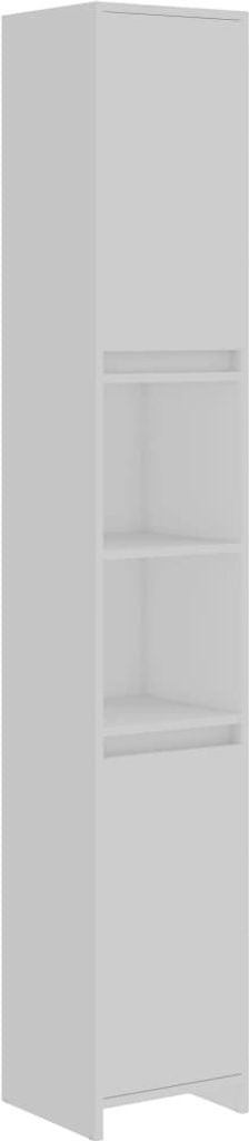 vidaXL Szafka łazienkowa biała 30x30x183,5 cm materiał Zdjęcie produktu 