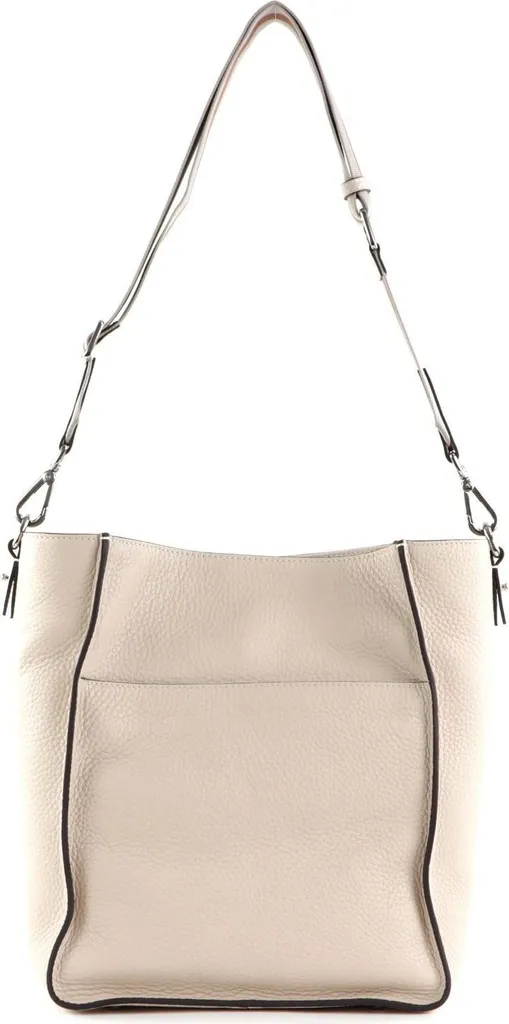 Sac seau en cuir véritable Sheila DECADENT - Sac bandoulière beige sable