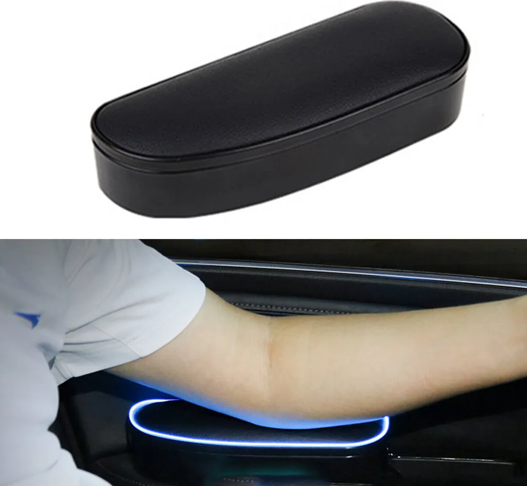 Bracciolo Auto LED per Comfort Guida | Supporto Gomito Sinistro Morbido