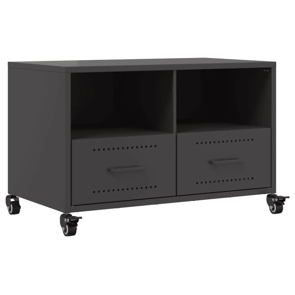 SYFAX™ Mobile TV Nero 68x39x43,5 cm in Acciaio
