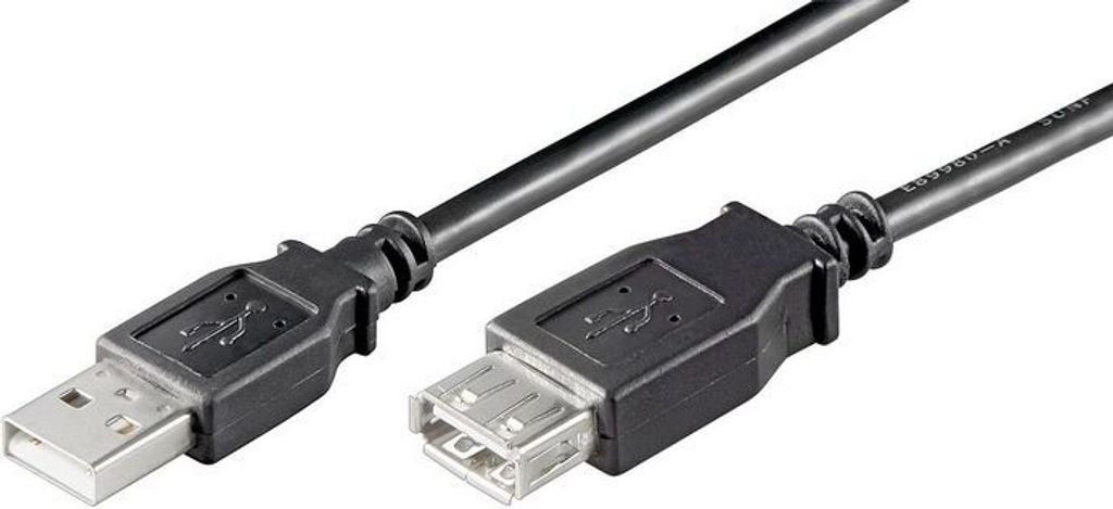 Microconnect USBAAF5B, 5 m, USB A, USB A, USB 2.0, Czarny Zdjęcie produktu 