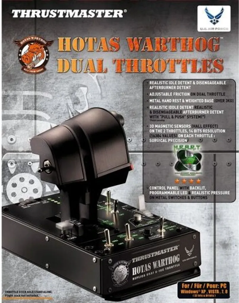 Thrustmaster Hotas Warthog Dual Joystick et Manette des Gaz USB PC - 17