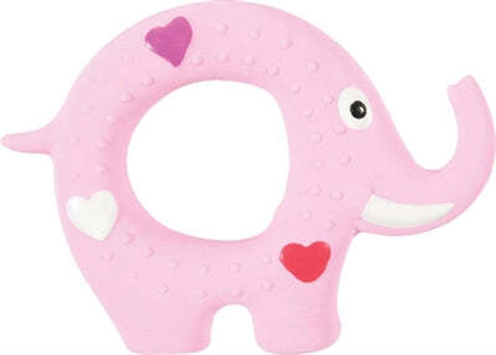 Zolux Welpenspielzeug Latex Elefant Rosa