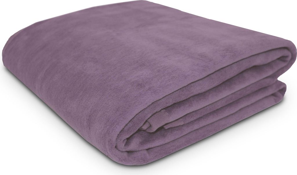 Kuscheldecke mit Einfassband, 150x200 cm, lila (flieder)