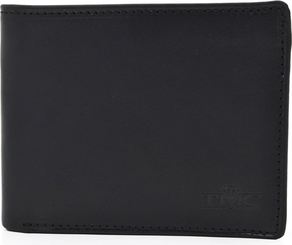 TMC Kompakte Herren-Ledergeldbörse mit RFID-Schutz