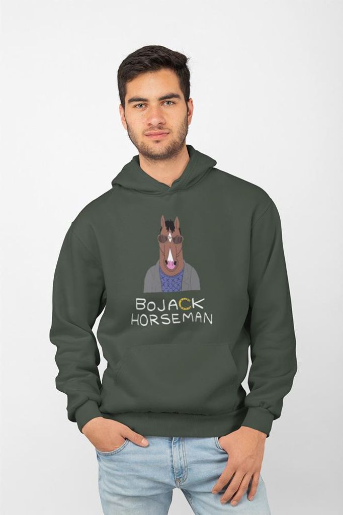 D&B Uni Hoodie MO00009 Bo Jack Horseman Waldgrün-Größe 2XL