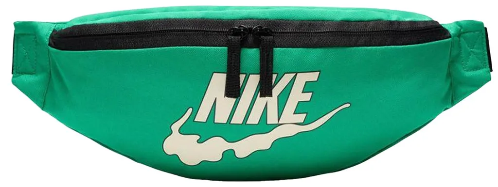 Nike Heritage Sac Banane Vert PP3126 - Rangement Zippé et Sangle Nylon