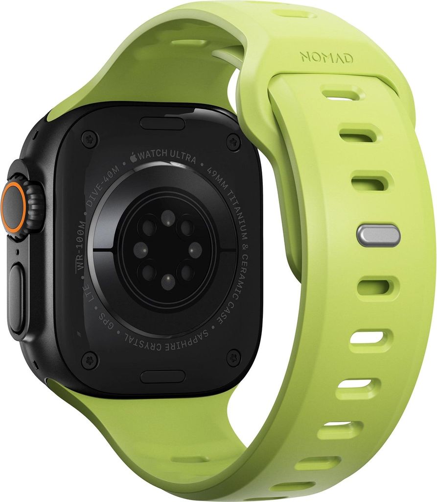 Nomad, Wasserdichtes Sportarmband 49 mm für Apple Watch Tempo Band, Grün