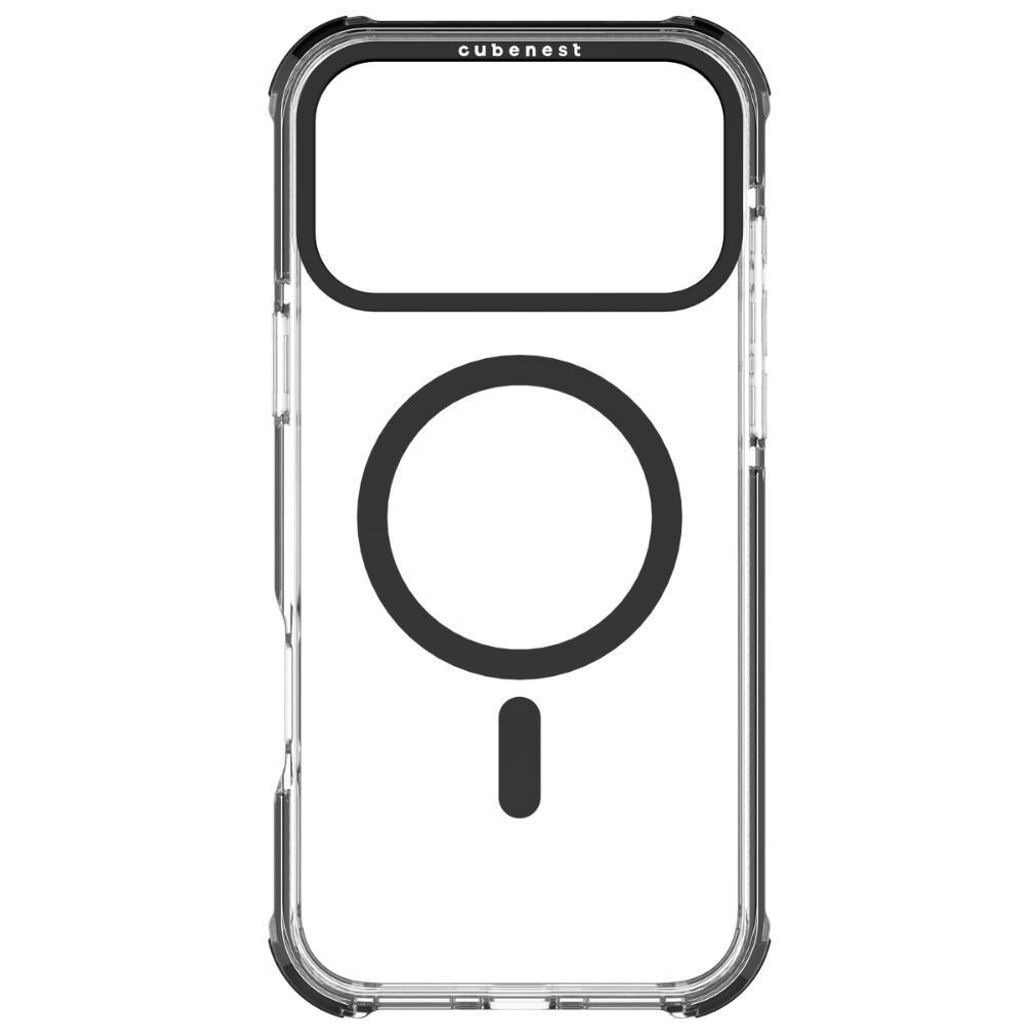 Cubenest Schutzhülle für iPhone 17 Pro Max MagPro Strong Guard schwarz - Magsafe Kompatibel