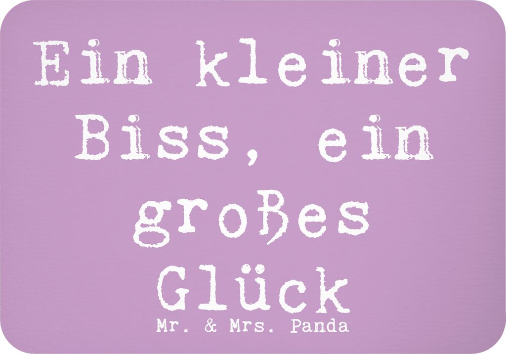 Mr. & Mrs. Panda magnet Spruch Malteser Glücks-Biss - Lavendeltraum - Geschenk, Hunderassen Eigenschaften, zettelhalter, whiteboardmagnet, Hundeli...