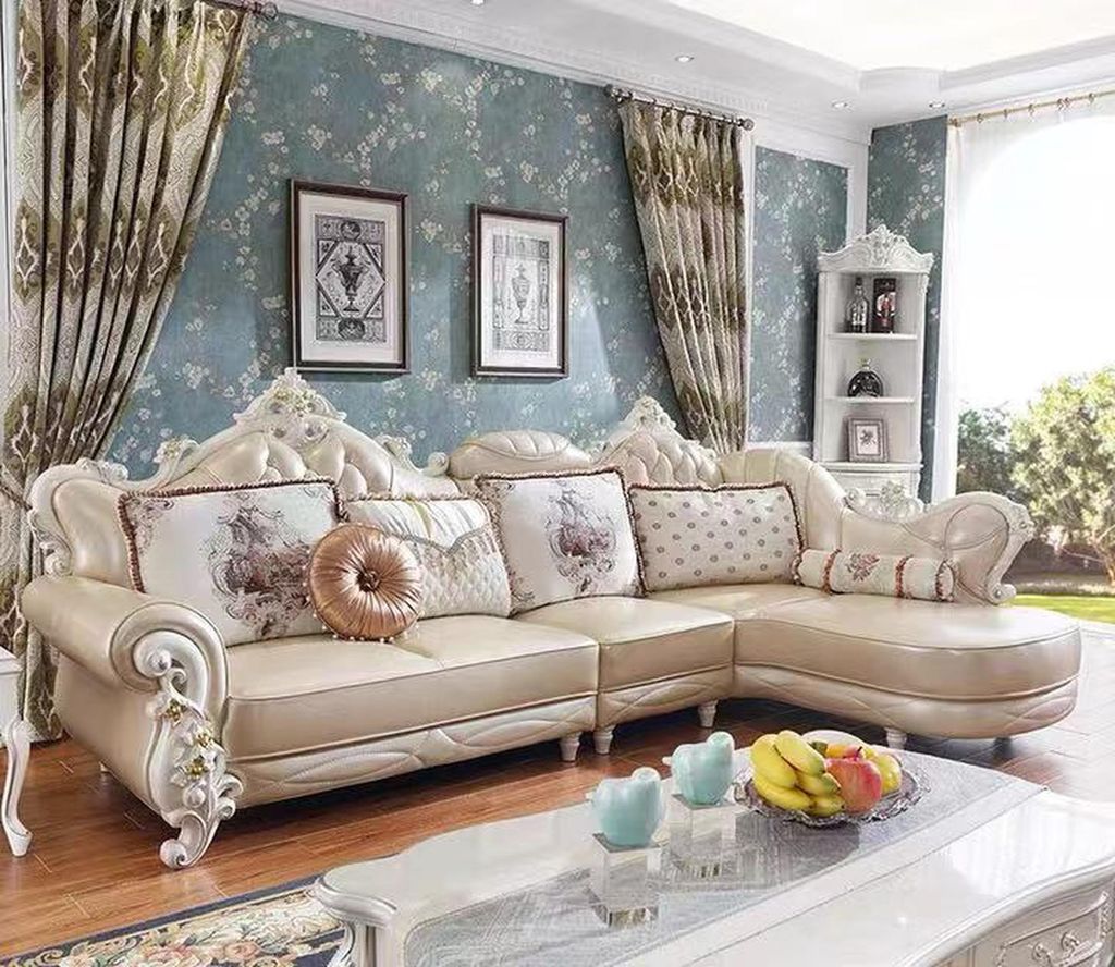 Ecksofa L Form Wohnlandschaft Couch Mbel Leder Holz Sofa Chesterfield