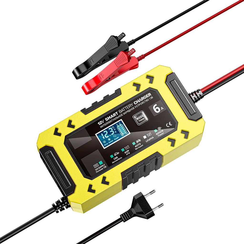 Chargeur de batterie automatique à bascule, 12V 6A, Image du produit 
