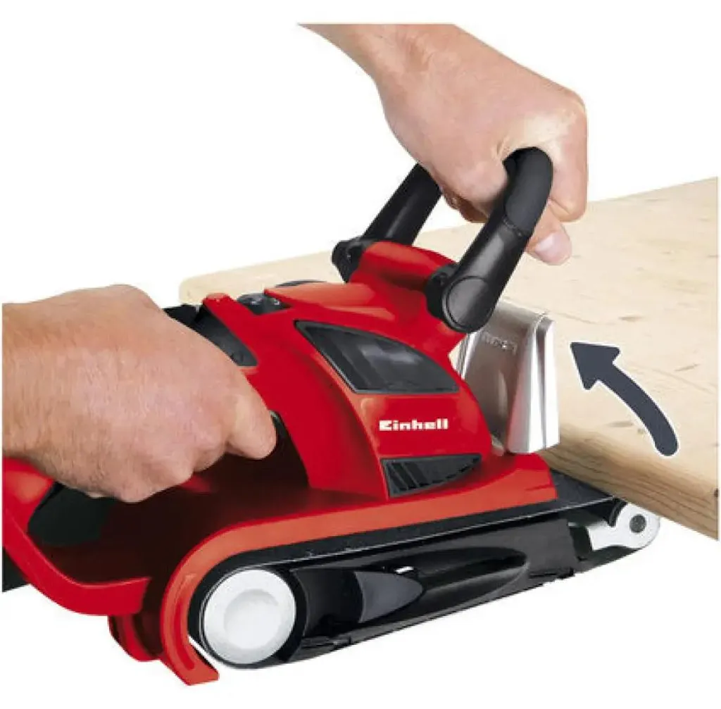 Ponceuse à bande stationnaire et mobile Einhell TE-BS 85 40 E robuste - 19
